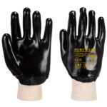 Manusi PVC Knitwrist XXL R Negru