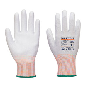 Manusi LR13 ESD PU Palm (12 pachet ) XXL R Gri/alb