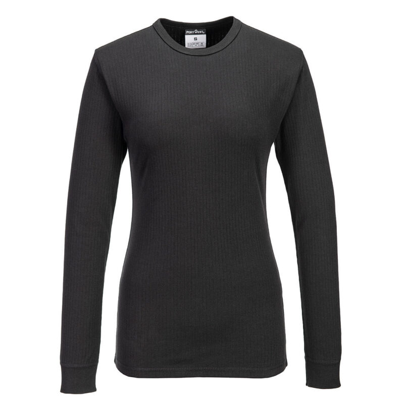 Tricou termic pentru femei cu mânecă lungă XXL R Negru