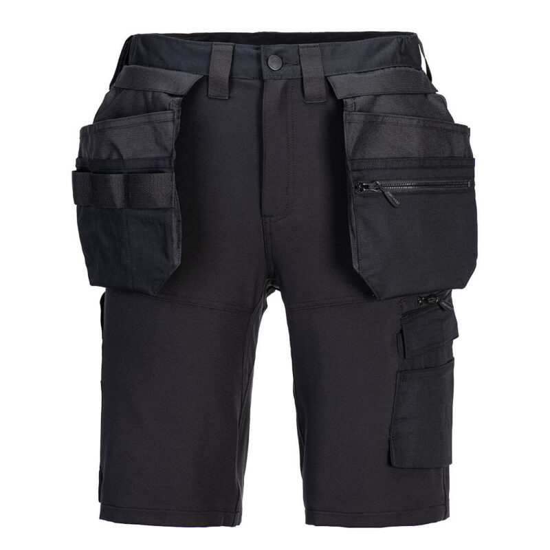 Pantaloni scurți DX4 Hi-Vis Holster 48 R Negru