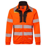 DX4 Hi-Vis Funnel Pulover cu fermoar XXXL R Portocaliu/Negru