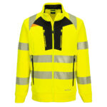 DX4 Hi-Vis Funnel Pulover cu fermoar XXXL R Galben/Negru