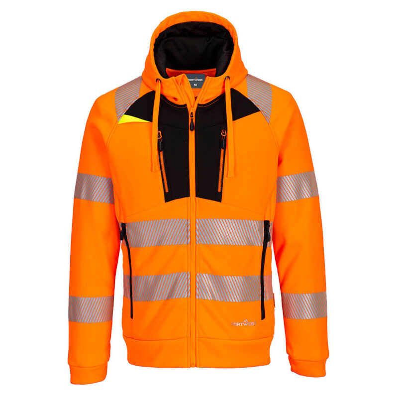 Hanorac cu glugă DX4 Hi-Vis XXXL R Portocaliu/Negru