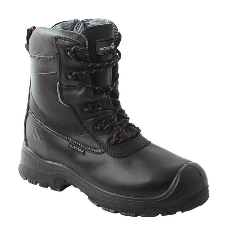 Bocanci Traction 7 inch (18cm) Portwest Compositelite S3 HRO CI WR 48 R Negru