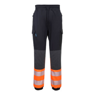 Pantaloni PW3 Hi-Vis Flexi Class 1 Jogger XXXL R Negru/Portocaliu