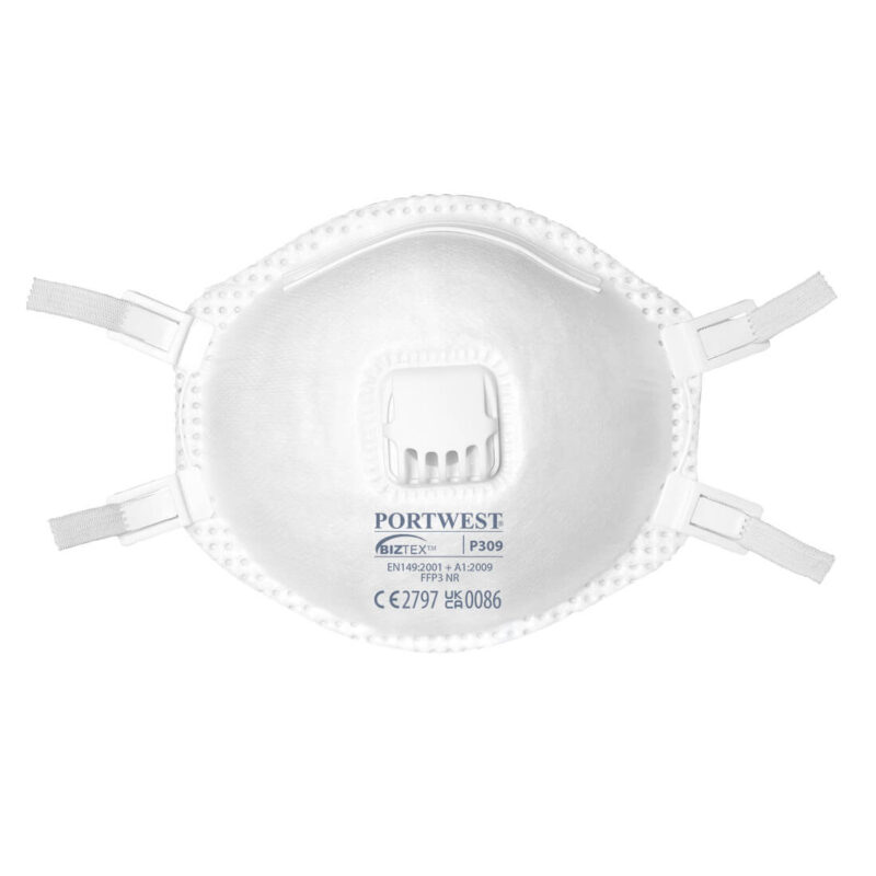 Masca de respirație cu supapă FFP3 - Blister Pack (Pk2)  R Alb