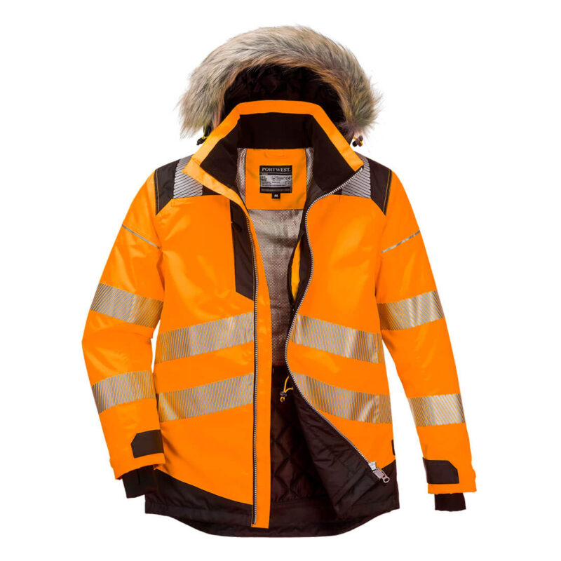 PW3 Jacheta Parka de Iarna Hi-Vis XXXL R Portocaliu/Negru
