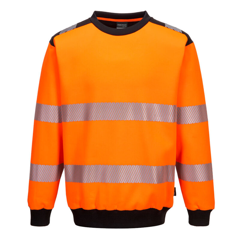 Hanorac cu guler  PW3 Hi-Vis XXXL R Portocaliu/Negru