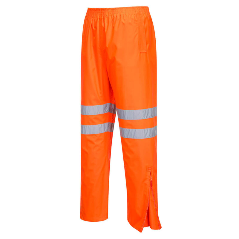 Pantaloni de ploaie Hi-Vis pentru trafic XXXL R Portocaliu