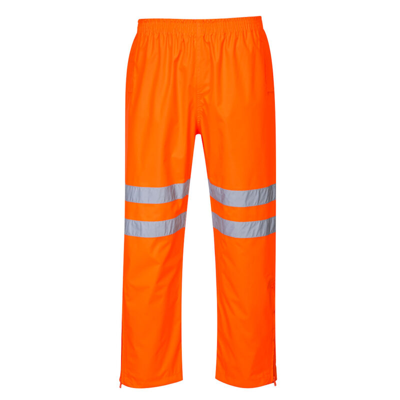 Pantaloni de ploaie respirabili Hi-Vis XXXL R Portocaliu