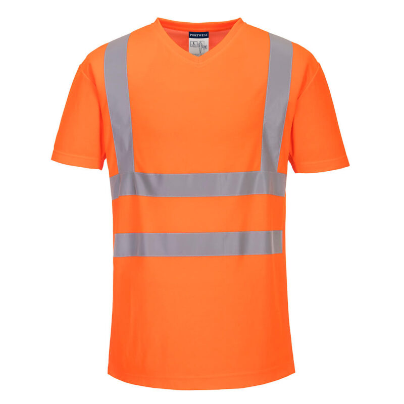 Tricou cu anchior cu inserții de plasa XXXL R Portocaliu