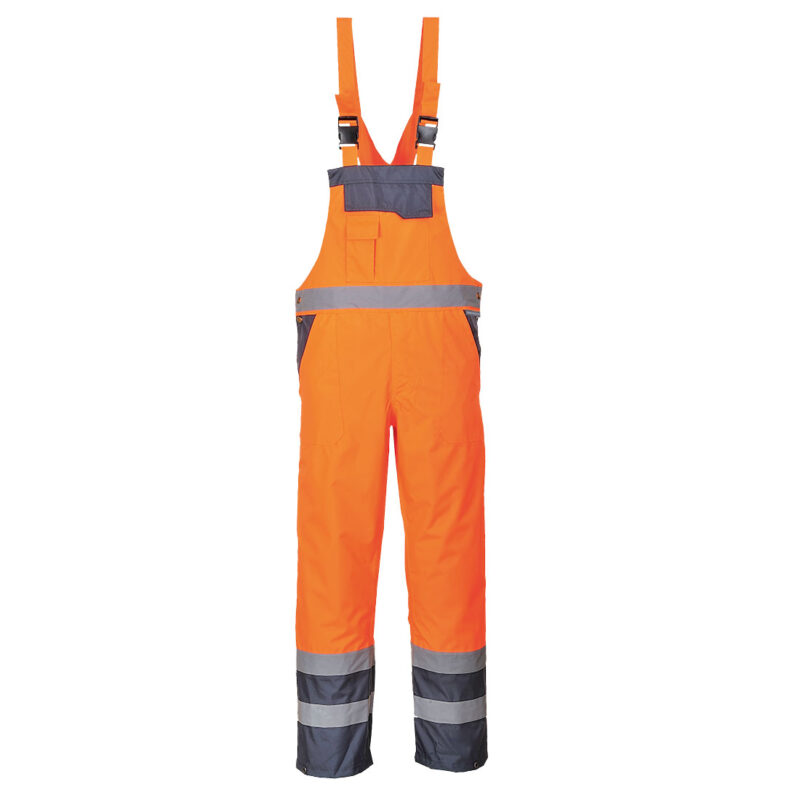 Salopeta cu Pieptar Contrast Necaptusita XXXL R Portocaliu/Navy