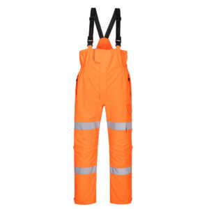 Pantaloni Hi-Vis cu Bretele Extreme Rain XXXL R Portocaliu