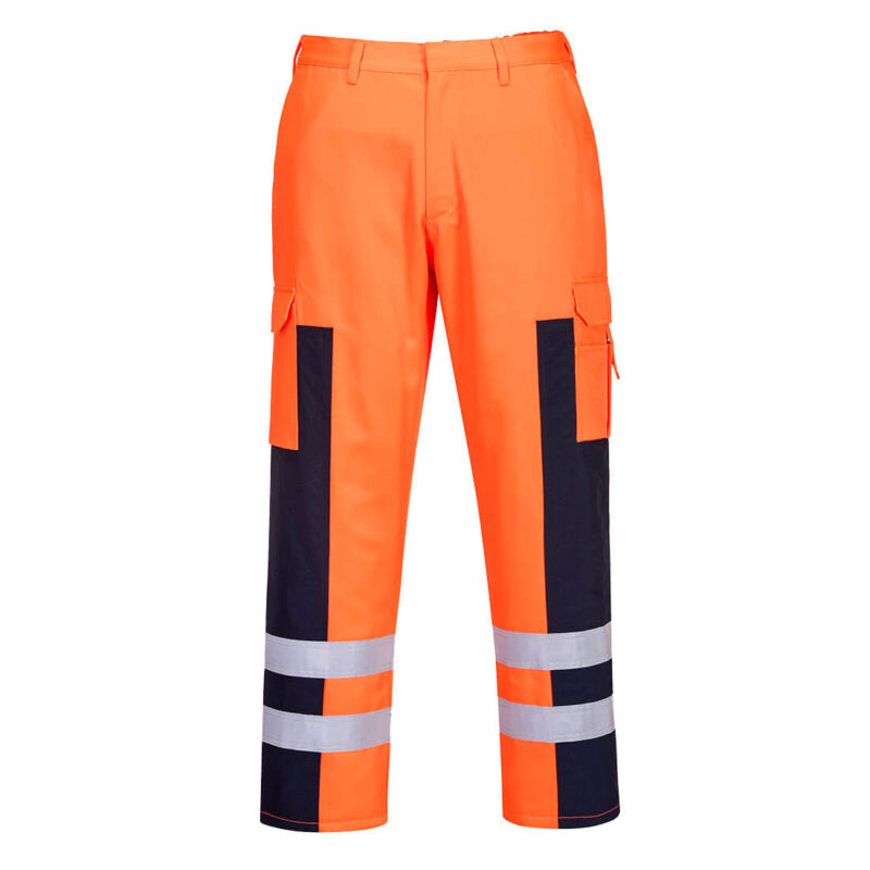 Pantaloni Hi-Vis Ballistic Service XXXL R Portocaliu/Navy