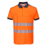 PW3 Tricou Polo Hi-Vis Vision XXXL R Portocaliu/Navy
