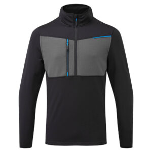 WX3 Jumătate Zip Tech Fleece XXXL R Negru